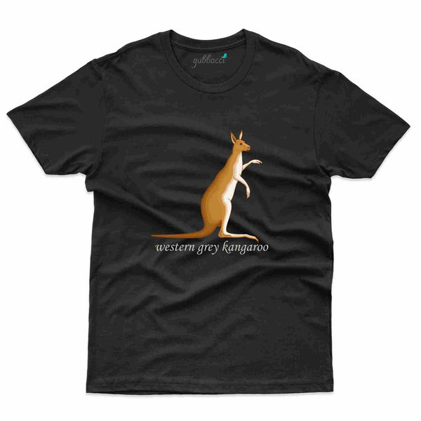 Grey Kangaroo T-Shirt - Australia Collection - Gubbacci