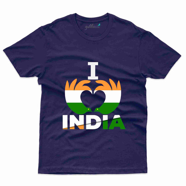 I Love India Custom T-shirt - Republic Day Collection - Gubbacci
