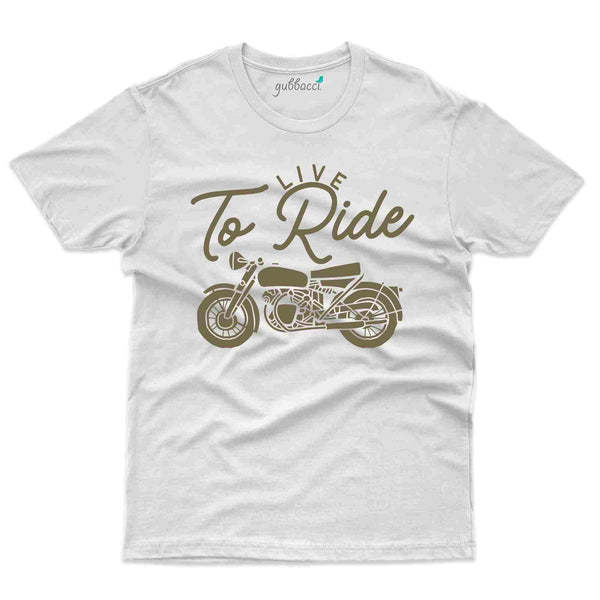 Live To Ride T-Shirt- Biker Collection - Gubbacci