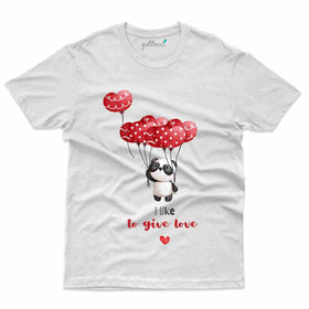 Give love Panda T-Shirt - Panda T-Shirt Collection