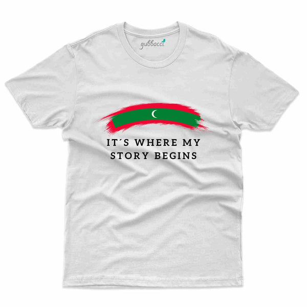 Story Begins T-Shirt - Maldives Collection - Gubbacci