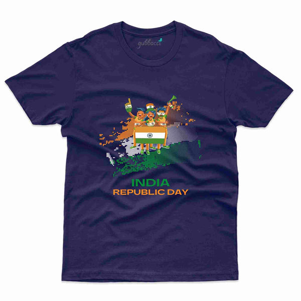 Happy India Custom T-shirt - Republic Day Collection - Gubbacci