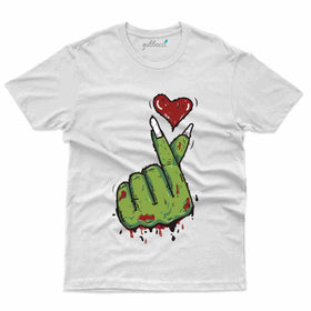 Zombie Korean Heart T-shirt - Zombie Collection