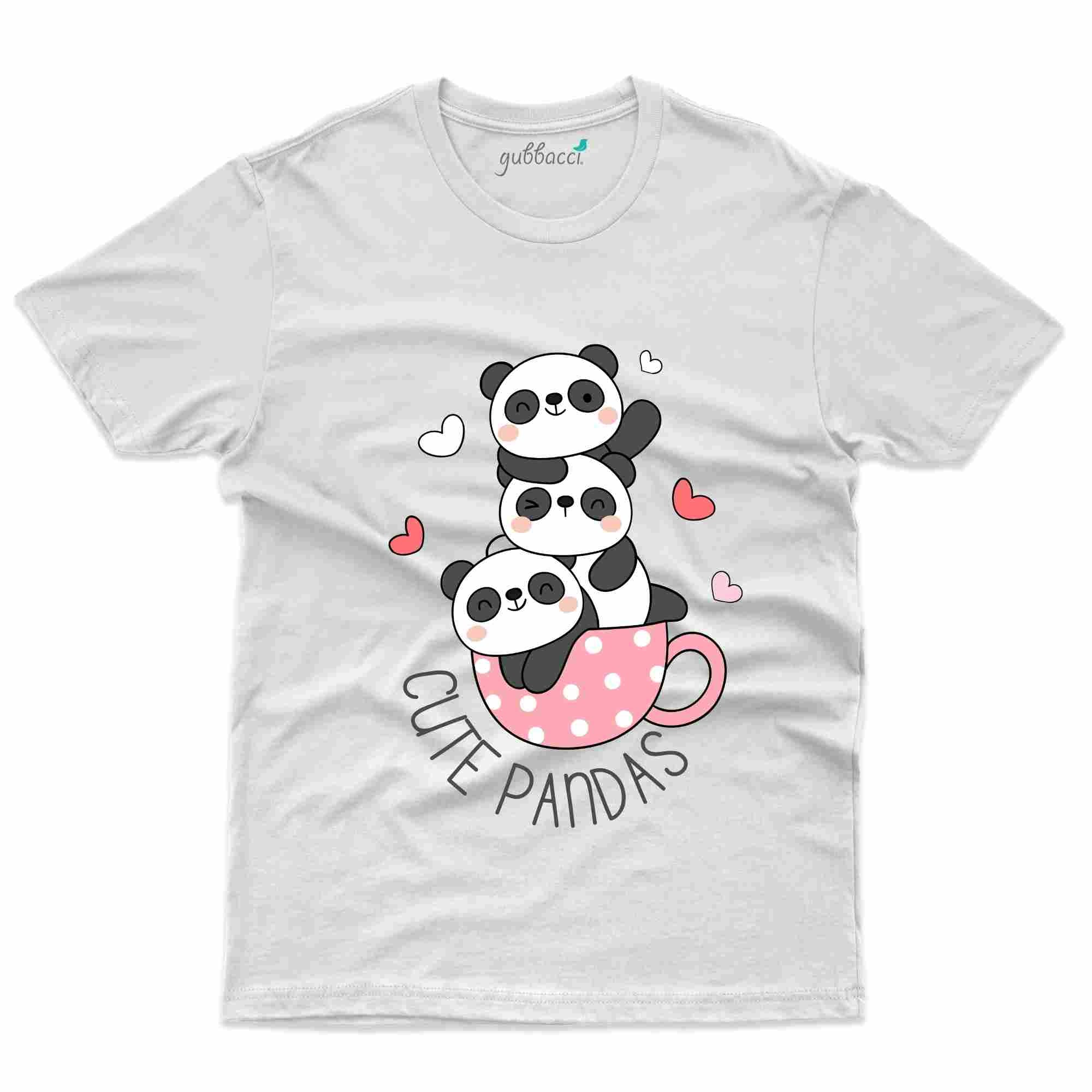 Couple Panda T Shirts Online India Cute Panda T-Shirt Panda T