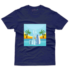 Burj Khalifa arabian Coastline Vibes  T-Shirt - Dubai Collection