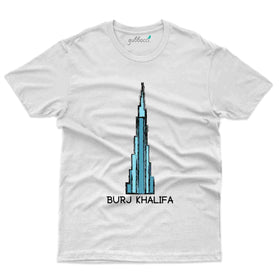 Burj Khalifa Design White premium T-Shirt - Dubai Collection