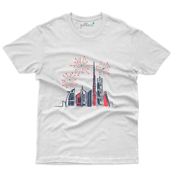 Dubai Skyline 4 T-Shirt - Dubai Collection - Gubbacci