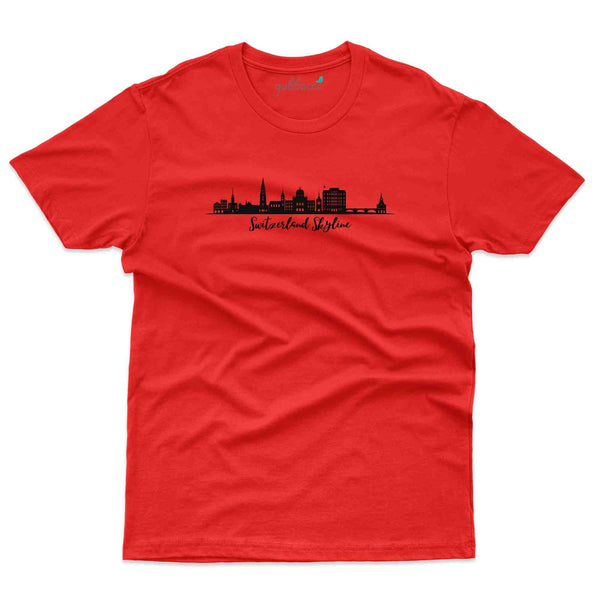 Switzerland Skyline T-Shirt - Switzerland Collection - Gubbacci