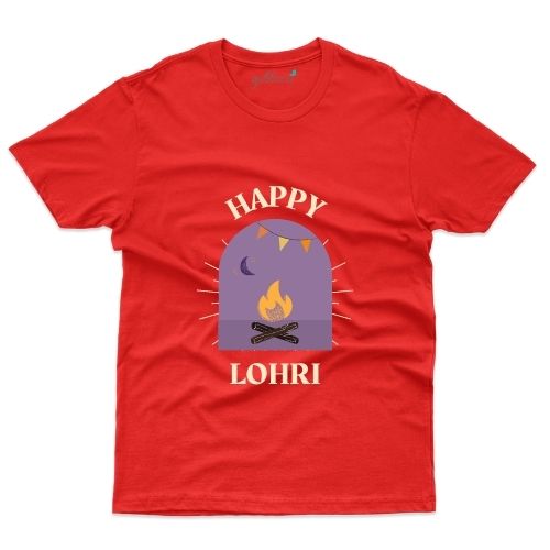 Happy Lohri Custom T-shirt - Lohri Collection - Gubbacci