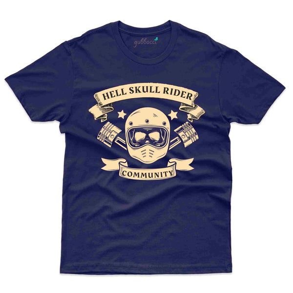Hell Skull Rider T-Shirt- Biker Collection - Gubbacci