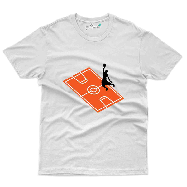 Basket Ball Court T-Shirt - Basket Ball Collection - Gubbacci