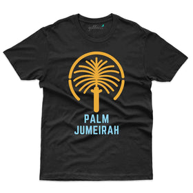 Palm Jumeirah Black T-Shirt - Dubai Collection