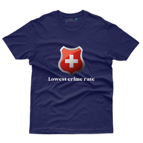 Lowest Crime Rate T-Shirt - Switzerland Collection