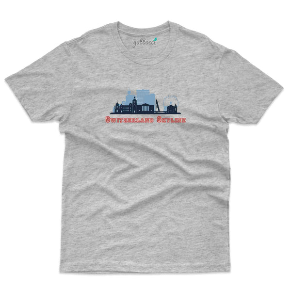 Switzerland Skyline T-Shirt - Switzerland Collection - Gubbacci