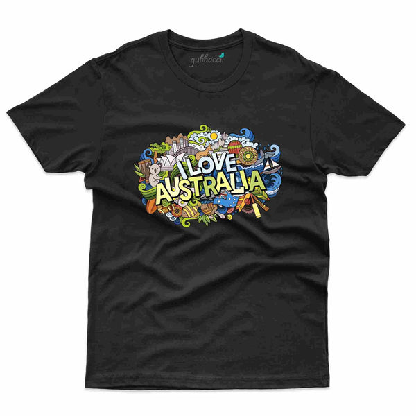 I Love Australia 2 T-Shirt - Australia Collection - Gubbacci