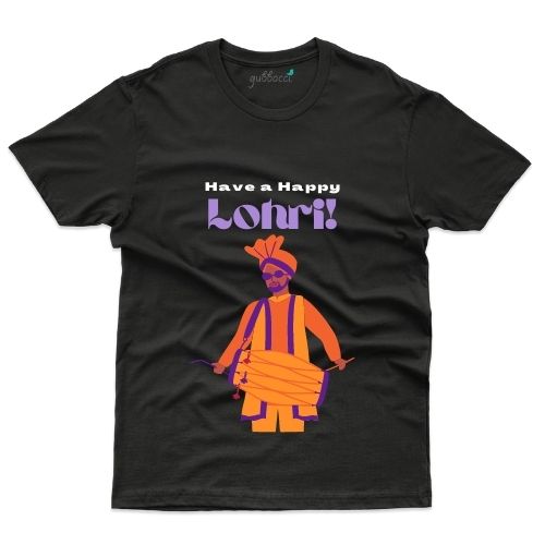 Happy Lohri 2 Custom T-shirt - Lohri Collection - Gubbacci