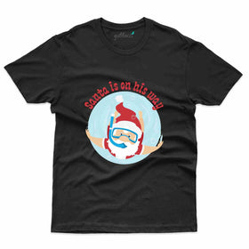 Santa On His Way Custom T-shirt - Christmas Collection