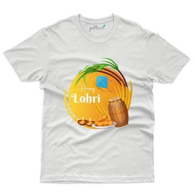 Happy Lohri 3 Custom T-shirt - Lohri Collection