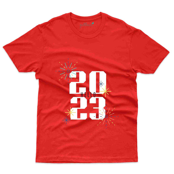 Hello 2023 3 Custom T-shirt - New Year Collection - Gubbacci