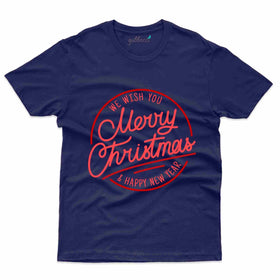 Merry Christmas Seal Design T-shirt - Christmas Collection