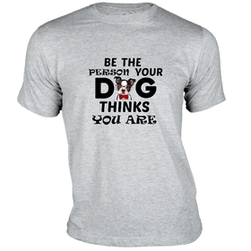 Quoted Dog Thinks T-Shirt - Pet Print T-Shirt Collection