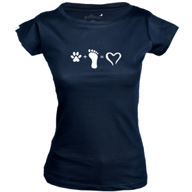 Women Pet Pawfeet T-Shirt - Pet Print T-Shirt Collection