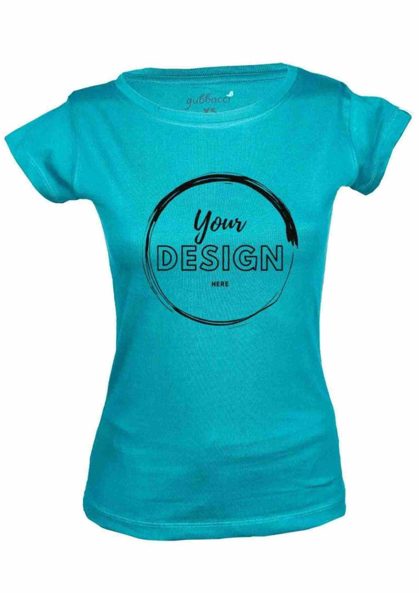 Custom Boat Neck T-shirt For Women | Gubbacci