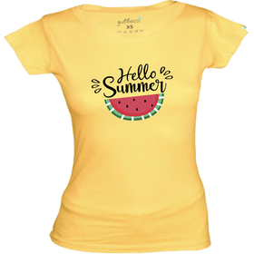Yellow - Hello Summer Custom T-shirts - Varsha