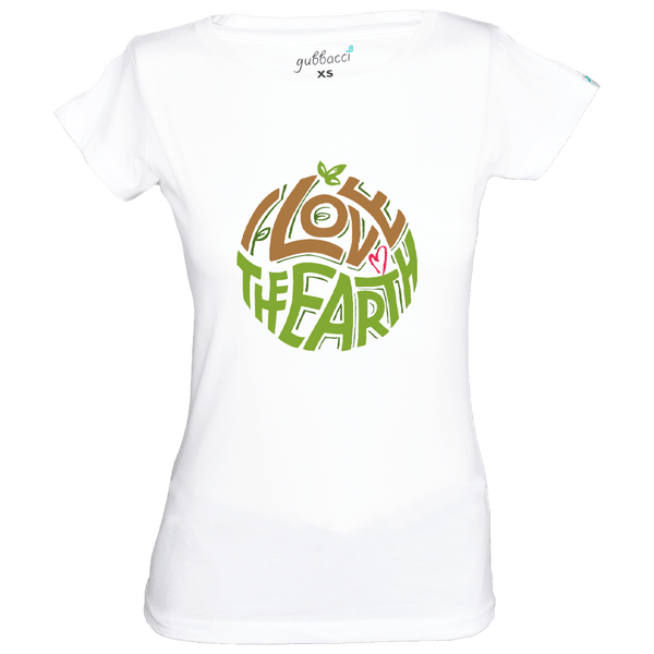 Gubbacci Apparel Boat Neck XS I Love the Earth T-Shirt - Earth Day Collection Buy I Love the Earth T-Shirt - Earth Day Collection