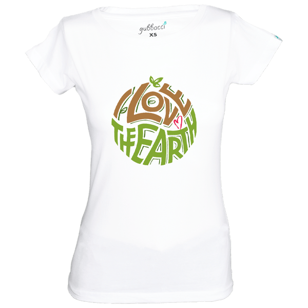 Gubbacci Apparel Boat Neck XS I Love the Earth T-Shirt - Earth Day Collection Buy I Love the Earth T-Shirt - Earth Day Collection