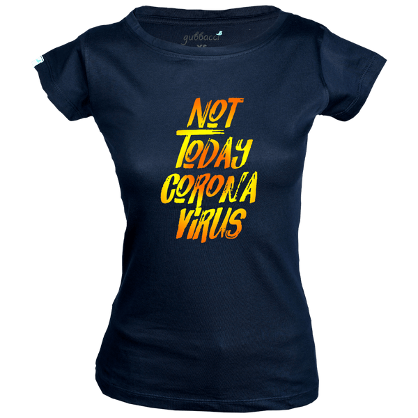 Gubbacci-India Boat Neck XS Not Today Corona Virus