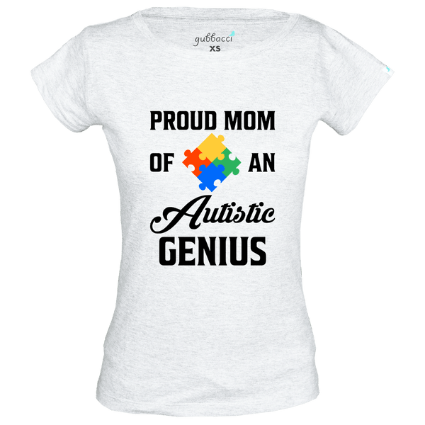 Gubbacci-India Boat Neck XS Proud Mom of an Autistic Genius - Autism Collection Buy Proud Mom of an Autistic Genius - Autism Collection