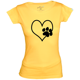 Women's Pawfeet Love T-Shirt - Pet Print T-Shirt Collection