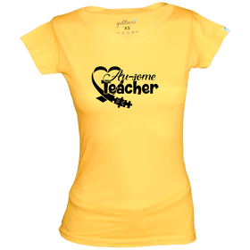 Women's Au-some Teacher T-Shirt - Autism Collection