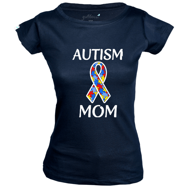 Gubbacci-India Boat Neck XS Women's Boat Neck Autism Mom T-Shirt - Autism Collection Buy Women's Boat Neck Autism Mom T-Shirt - Autism Collection
