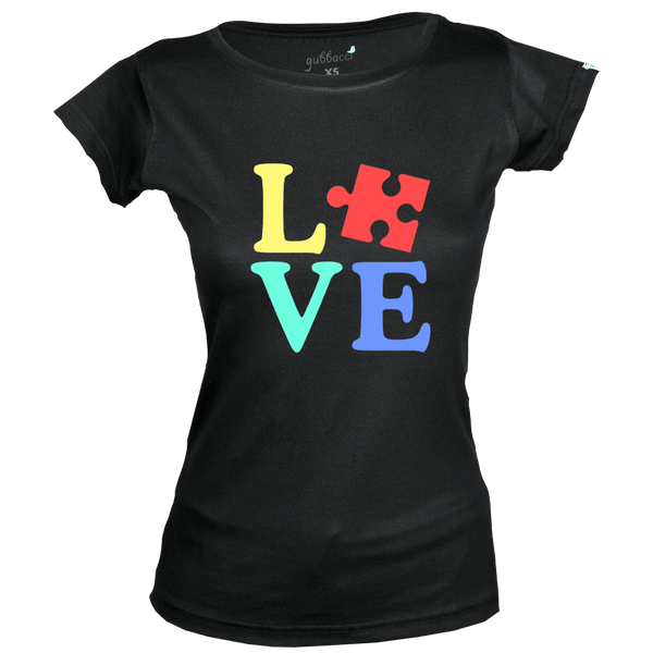 Gubbacci-India Boat Neck XS Women's Boat Neck Love T-Shirt - Autism Collection Buy Women's Boat Neck Love T-Shirt - Autism Collection