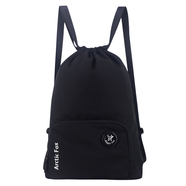 Custom Drawstring Black Backpack - Gubbacci-India