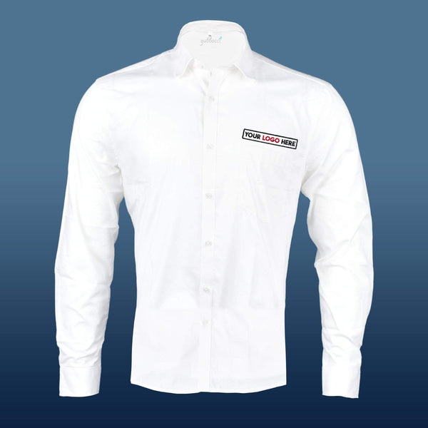 Custom Formal White Shirt - Full Sleeve - Gubbacci