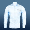 Gubbacci-India Customisable Formal Blue Shirt - Full Sleeve - Order in Bulk