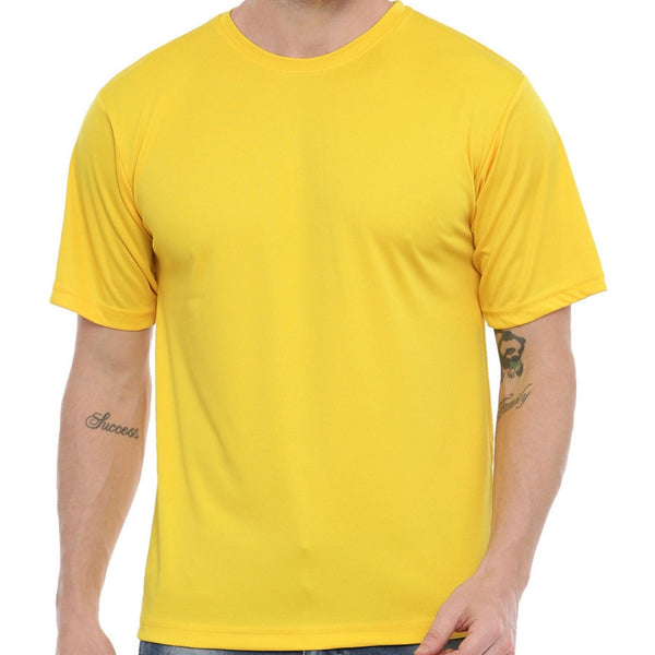 Customisable Drifit Round Neck T-shirt - 100% Polyester- Order in Bulk - Gubbacci-India