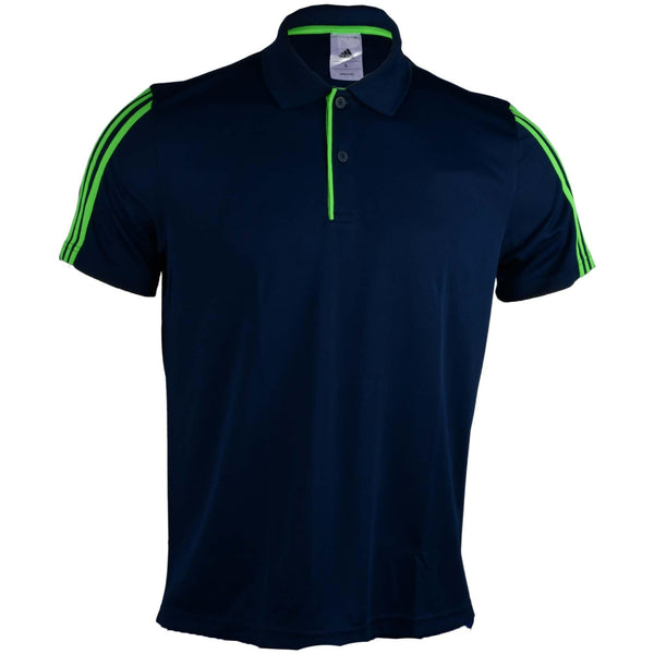 Adidas Dry Fit - Polo T-Shirt S / Cool Navy - S89144 Customisable Adidas 3 Stripes Collar DryFit - Polo T-shirts Shop Adidas 3 Stripes Collar DryFit - Polo T-shirts- Customisable