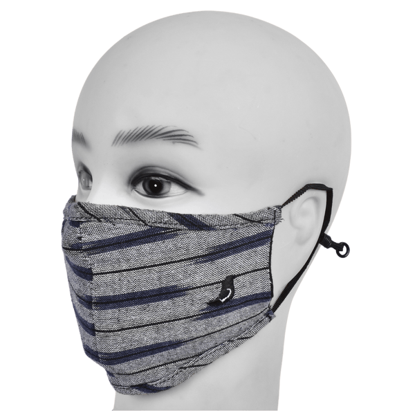 Gubbacci-India Face Mask Gubbacci Premium Plus Face Mask with Nose Clip & PM 2.5 Filter For Kids Aged (5-12 Years) - Grey