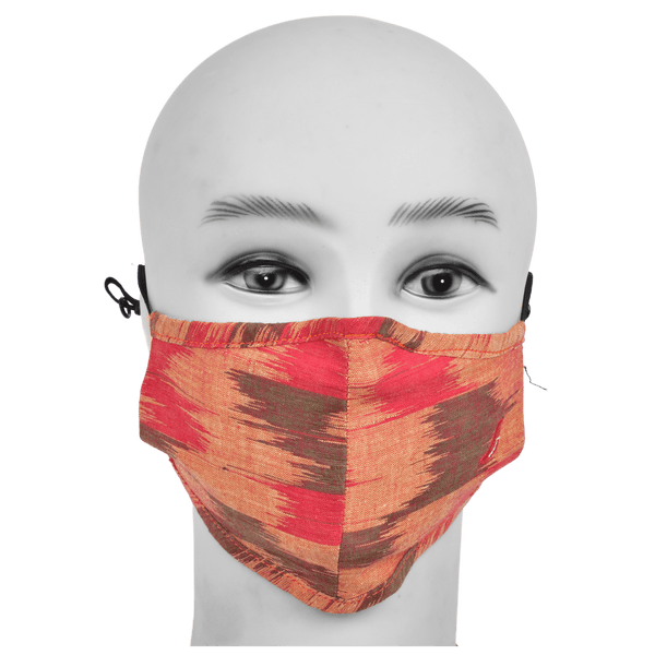 Gubbacci-India Face Mask Gubbacci Premium Plus Face Mask with Nose Clip & PM 2.5 Filter For Kids Aged (5-12 Years) - Red
