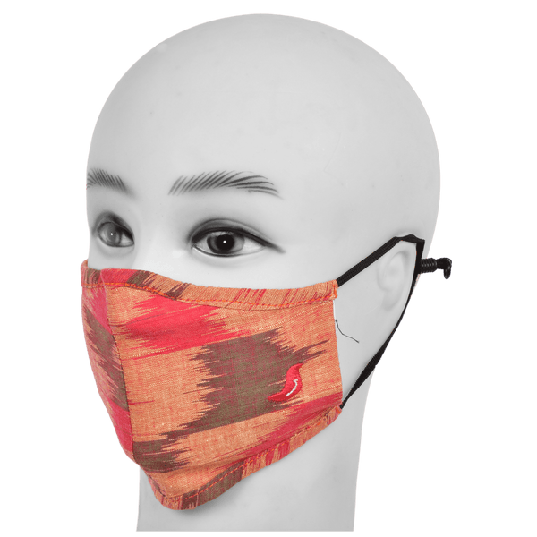 Gubbacci-India Face Mask Gubbacci Premium Plus Face Mask with Nose Clip & PM 2.5 Filter For Kids Aged (5-12 Years) - Red
