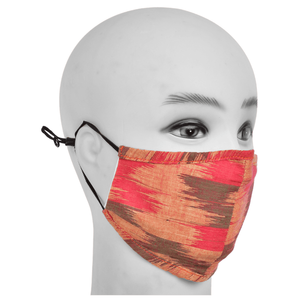 Gubbacci-India Face Mask Gubbacci Premium Plus Face Mask with Nose Clip & PM 2.5 Filter For Kids Aged (5-12 Years) - Red