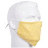 Gubbacci-India Face Mask Gubbacci Premium Plus Face Mask with Nose Clip & PM 2.5 Filter - Yellow & White Stripes