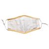 Gubbacci-India Face Mask Gubbacci Premium Plus Face Mask with Nose Clip & PM 2.5 Filter - Yellow & White Stripes