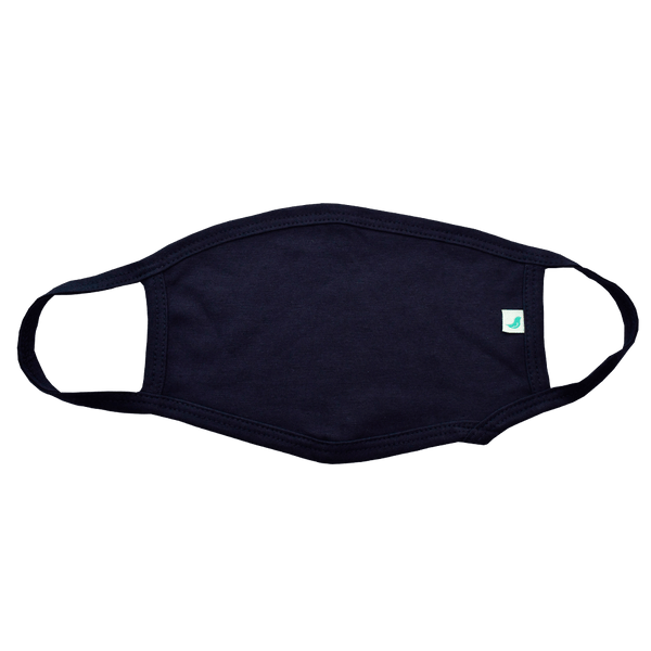 Gubbacci-India Face Mask Navy Blue Gubbacci Reusable Basic Cotton Unisex Face Mask - ( Navy Blue)