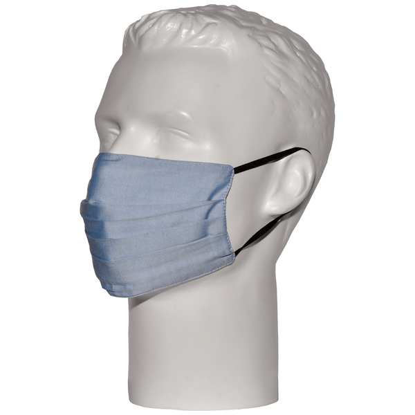 Gubbacci-India Face Mask Gubbacci Reusable Soft Cotton Flat Pleated Design Face Mask For Kids and Adults - (Sky Blue)