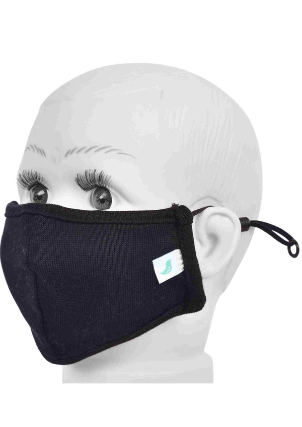 Gubbacci Standard Masks for Kids (2 - 4 Years)- Black - Gubbacci